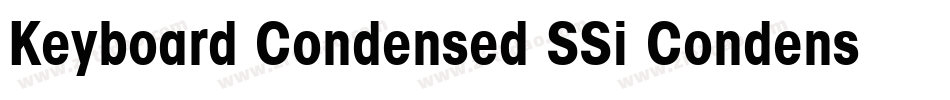 Keyboard Condensed SSi Condensed字体转换